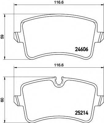 HELLA 8DB355015201 Комплект гальмівних колодок, дискове гальмо