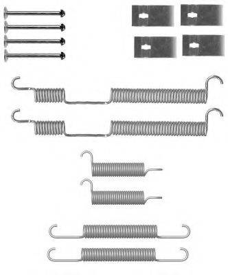 HELLA 8DZ355201001 Комплектуючі, гальмівна колодка