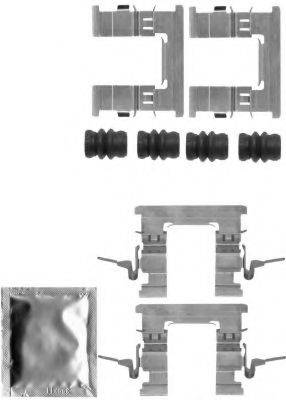 HELLA 8DZ355205211 Комплектуючі, колодки дискового гальма