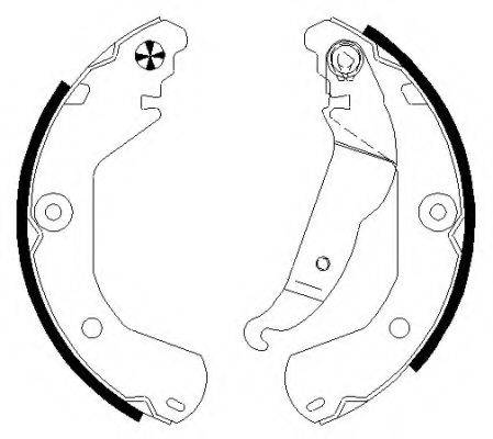 HELLA 8DB355022151 Комплект гальмівних колодок