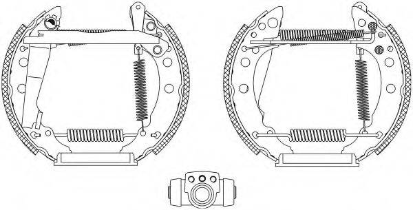 HELLA 8DB355003711 Комплект гальмівних колодок