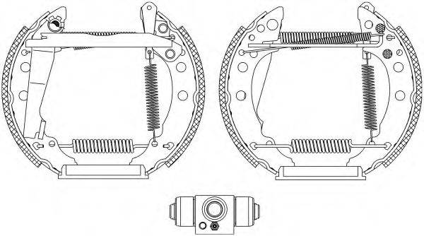 HELLA 8DB355005241 Комплект гальмівних колодок