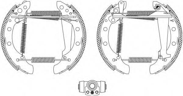 HELLA 8DB355003731 Комплект гальмівних колодок