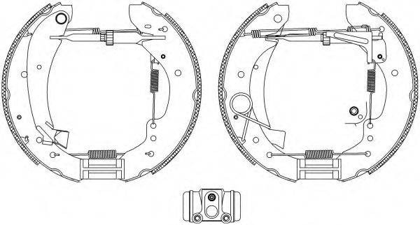 HELLA 8DB355004231 Комплект гальмівних колодок