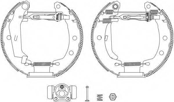 HELLA 8DB355004261 Комплект гальмівних колодок