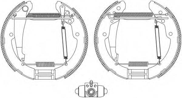 HELLA 8DB355004721 Комплект гальмівних колодок