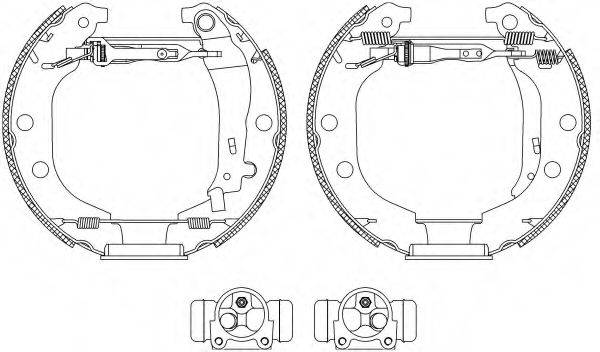 HELLA 8DB355004361 Комплект гальмівних колодок