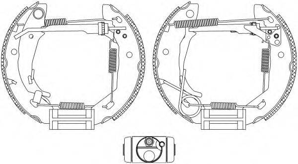 HELLA 8DB355004521 Комплект гальмівних колодок