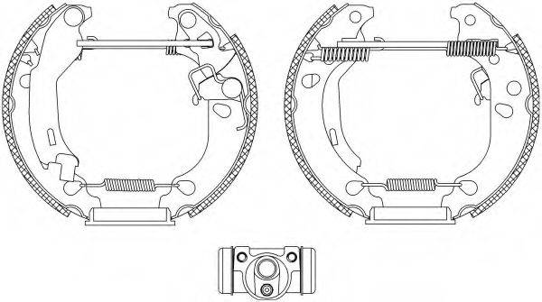 HELLA 8DB355004891 Комплект гальмівних колодок