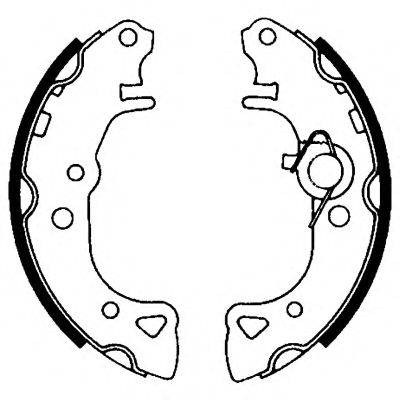 HELLA 8DB355001001 Комплект гальмівних колодок