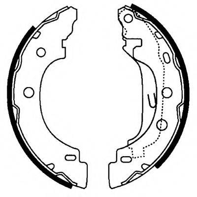 HELLA 8DB355002241 Комплект гальмівних колодок