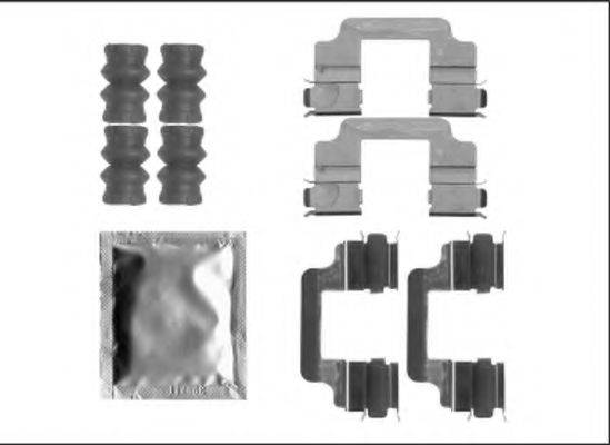 HELLA 8DZ355205621 Комплектуючі, колодки дискового гальма