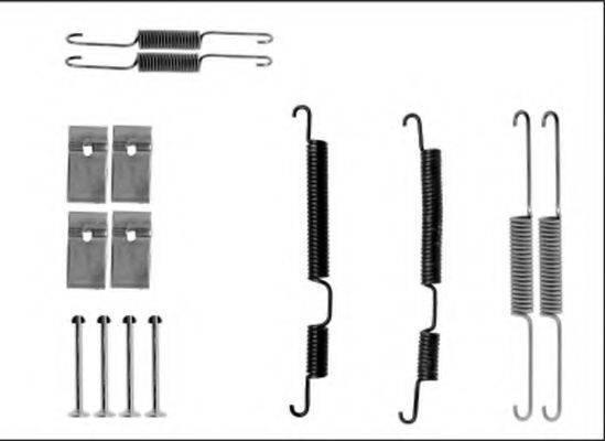 HELLA 8DZ355205861 Комплектуючі, гальмівна колодка