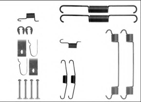 HELLA 8DZ355205881 Комплектуючі, гальмівна колодка