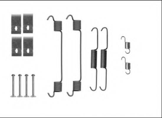 HELLA 8DZ355206101 Комплектуючі, гальмівна колодка