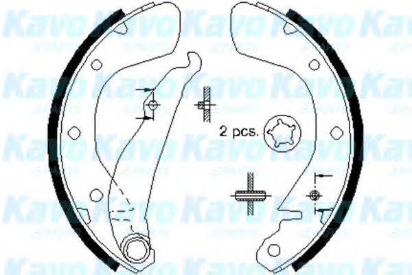 KAVO PARTS BS1400 Комплект гальмівних колодок