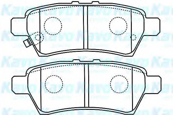 KAVO PARTS BP6595 Комплект гальмівних колодок, дискове гальмо