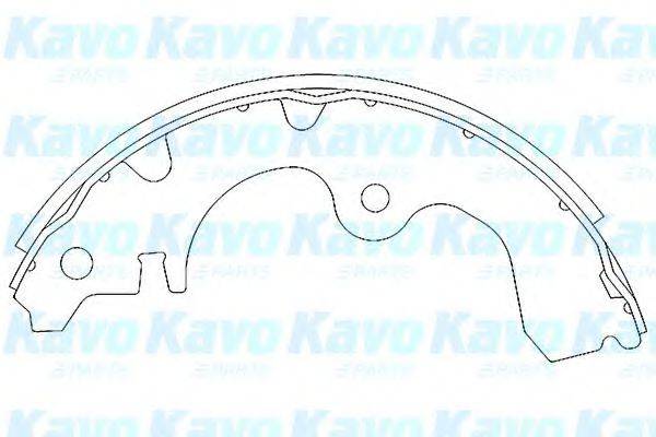 KAVO PARTS KBS9902 Комплект гальмівних колодок