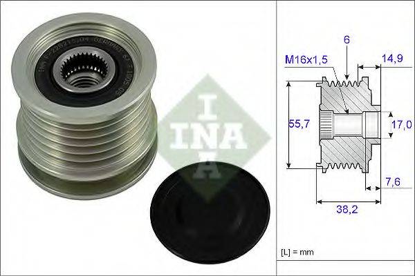 INA 535001310 Механізм вільного ходу генератора