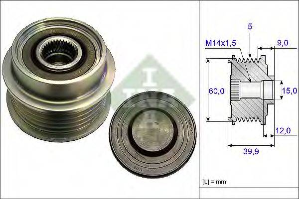 INA 535018010 Механізм вільного ходу генератора