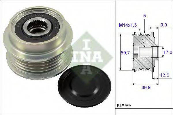 INA 535019910 Механізм вільного ходу генератора