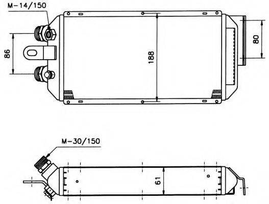 NRF 31056 масляний радіатор, моторне масло