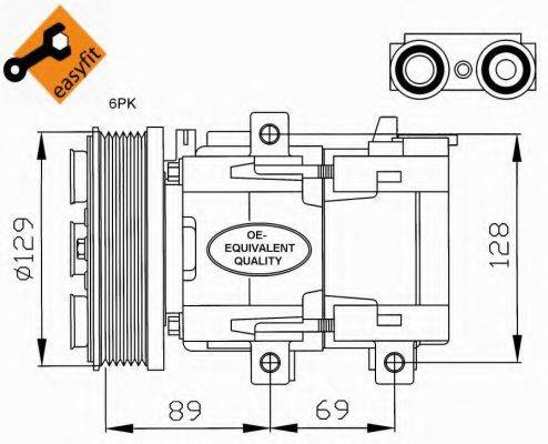 NRF 32212 Компресор, кондиціонер