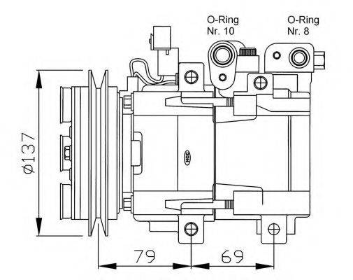 NRF 32223G Компресор, кондиціонер