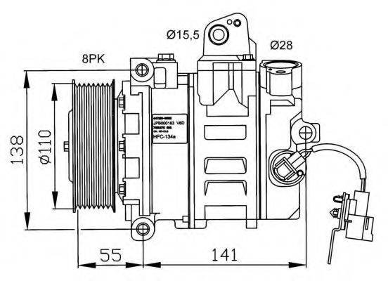 NRF 32246G Компресор, кондиціонер