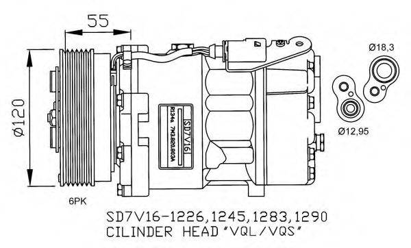 NRF 32255G Компресор, кондиціонер