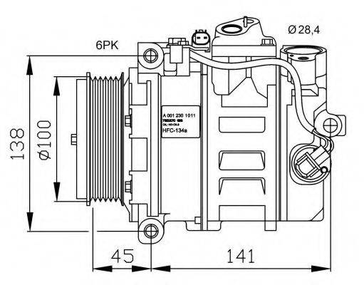 NRF 32256G Компресор, кондиціонер