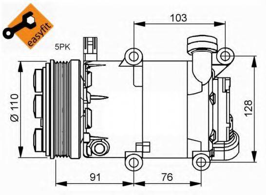 NRF 32415G Компресор, кондиціонер