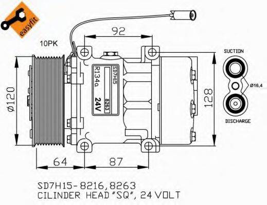 NRF 32709G Компресор, кондиціонер