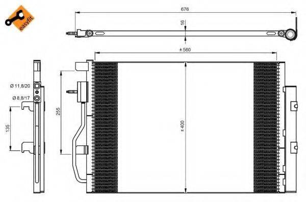 NRF 350044 Конденсатор, кондиціонер