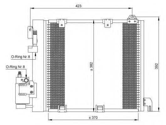 NRF 35302 Конденсатор, кондиціонер