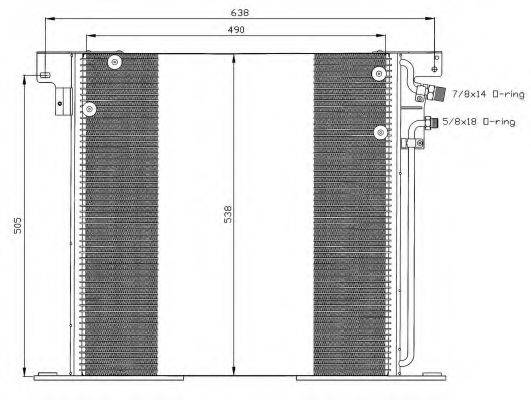 NRF 35305 Конденсатор, кондиціонер