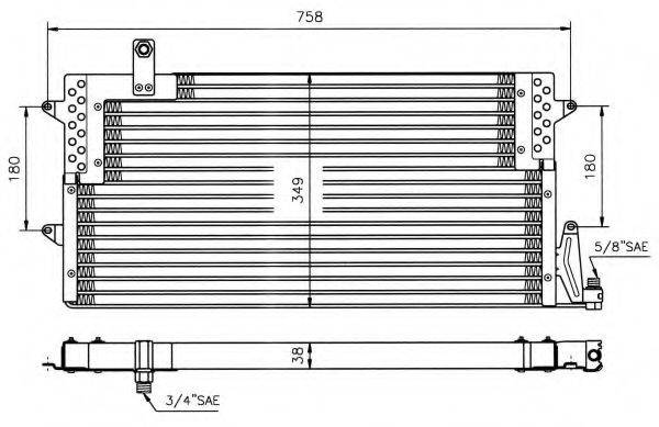 NRF 35534 Конденсатор, кондиціонер