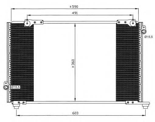 NRF 35607 Конденсатор, кондиціонер