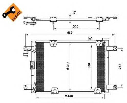 NRF 35768 Конденсатор, кондиціонер