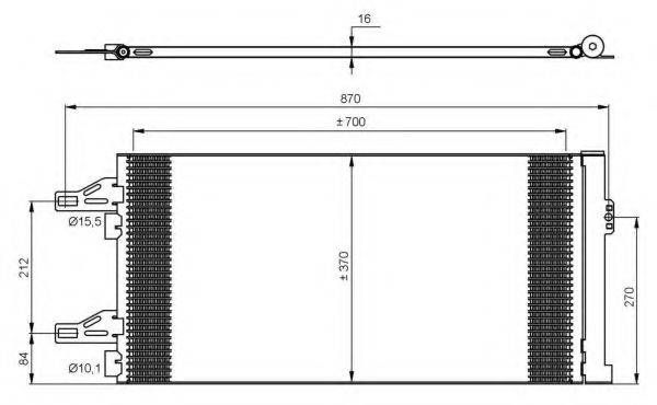 NRF 35895 Конденсатор, кондиціонер