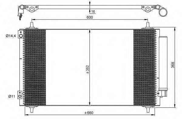 NRF 35935 Конденсатор, кондиціонер