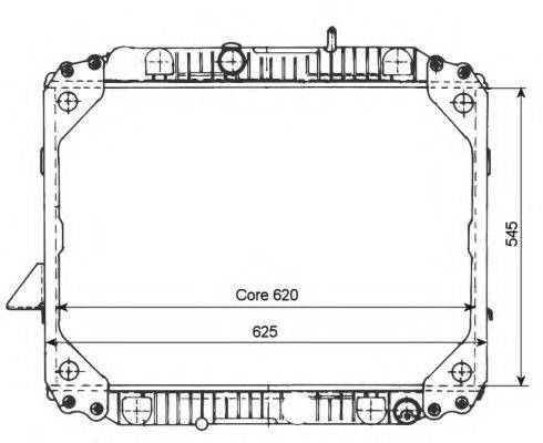 NRF 503475 Радіатор, охолодження двигуна