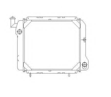 NRF 507334 Радіатор, охолодження двигуна