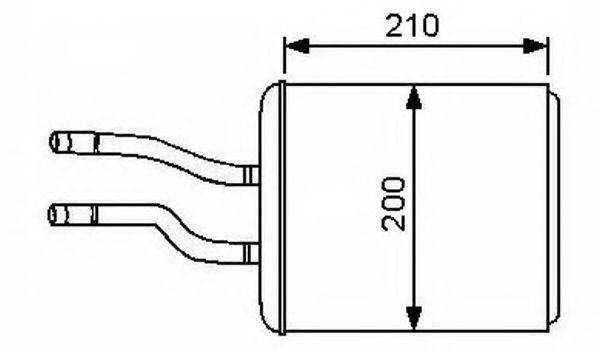 NRF 53244 Теплообмінник, опалення салону