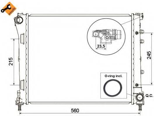 NRF 53527 Радіатор, охолодження двигуна