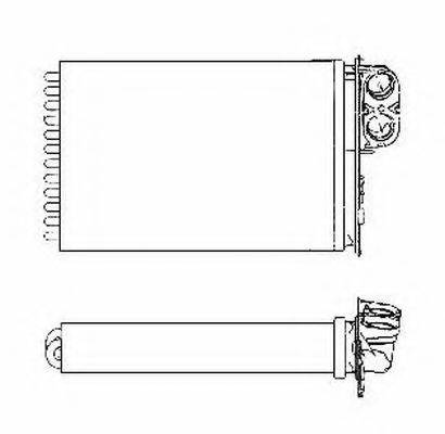 NRF 53553 Теплообмінник, опалення салону