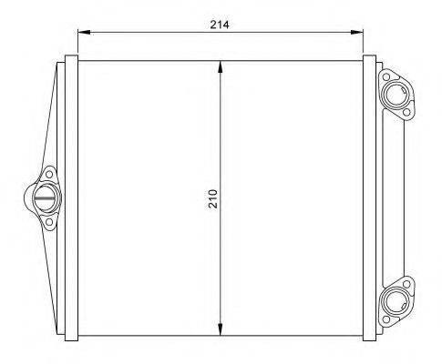 NRF 54248 Теплообмінник, опалення салону