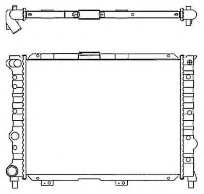 NRF 58114 Радіатор, охолодження двигуна