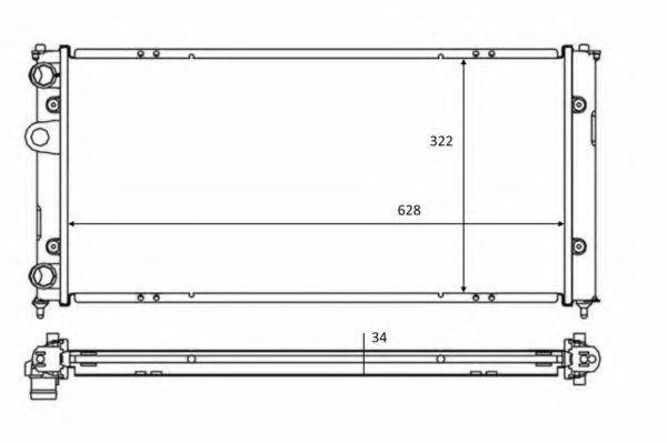 NRF 58386 Радіатор, охолодження двигуна