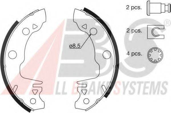 A.B.S. 8304 Комплект гальмівних колодок